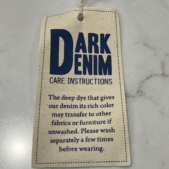 Prana Jeans Mens 38x32 Blue Dark Rinse Hillgard Tapered Leg Slim Fit Organic - Picture 12 of 13